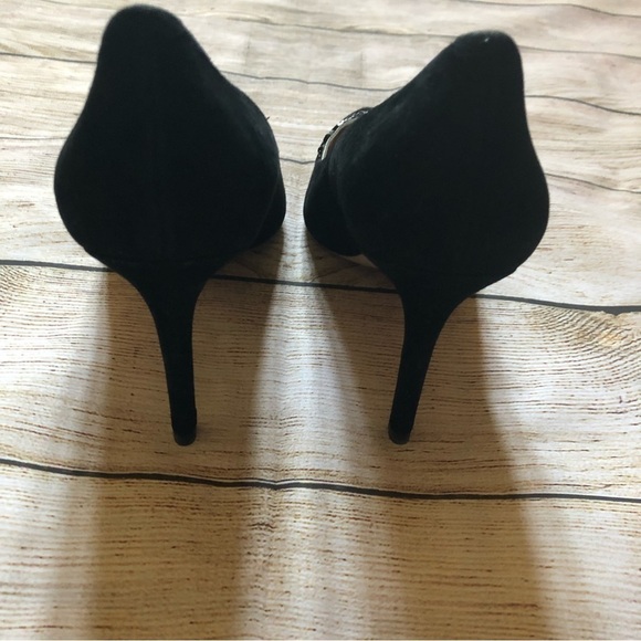 Tory Burch Black Delphine Jewel Embellished Pumps - Picture 4 of 9